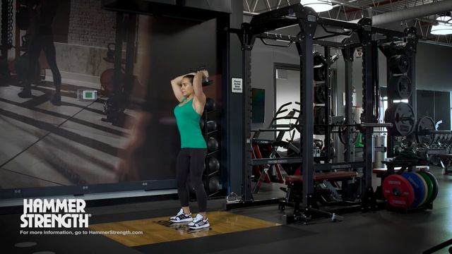 Dumbbell Overhead Triceps Extensions