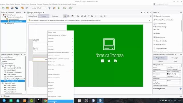 Java Netbeans - Tela de login - Designer Java Swing смотреть онлайн
