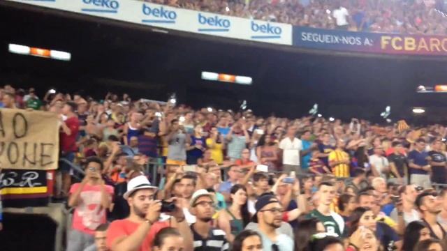 Гимн Барселоны на Камп Ноу смотреть онлайн