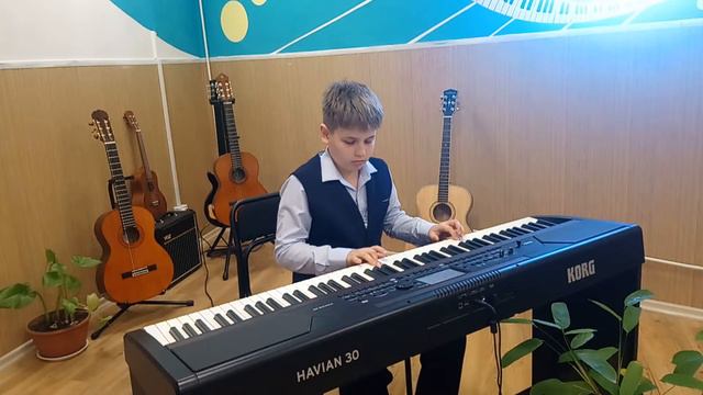 Артём Рева, 9 лет. Пахельбель "Канон" в переложении. смотреть онлайн