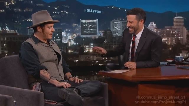 ДЖОННИ ДЕПП у Киммела ИНТЕРВЬЮ на русском смотреть онлайн