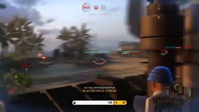 FIRST GAME OF ROGUE ONE DLC (Star Wars Battlefront Rogue One Scarif DLC Infiltration Gameplay) смотреть онлайн