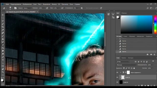 Обработка фото в photoshop Speed art | ФОТОШОП смотреть онлайн