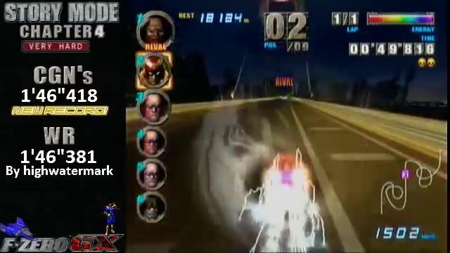 F-Zero GX: Story Mode - Chapter 4 (Very Hard) 1'45"995 【(F)WR】 смотреть онлайн