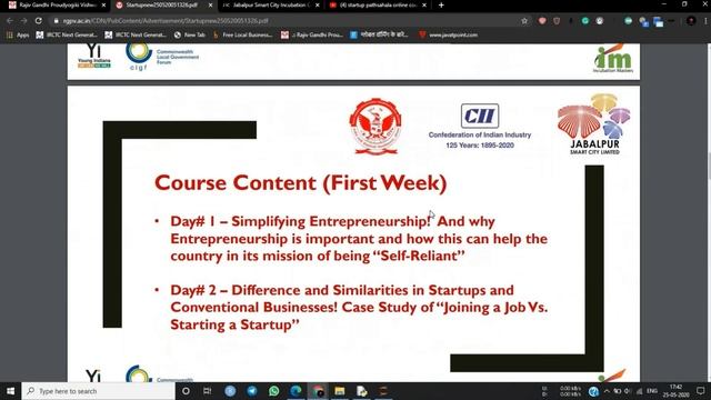 Government Startup Pathshala 2020 Online 30 Days Program Free Business Program. By Online Learnin смотреть онлайн