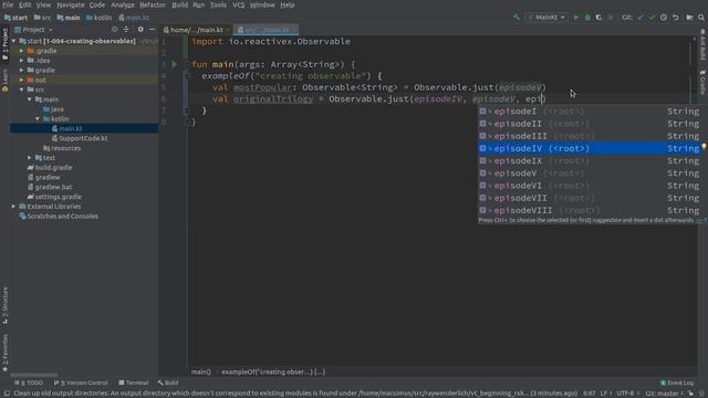 Creating Observables - Getting Started with RxKotlin in Android - raywenderlich.com смотреть онлайн