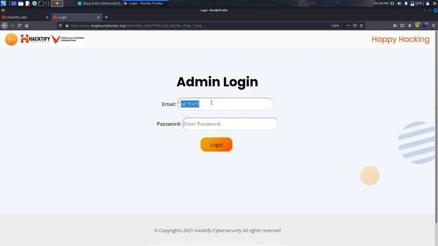 HACTIFY Lab Solutions || WEEK 9 || VTF INTERNSHIP || SQL INJECTION || 2021 смотреть онлайн