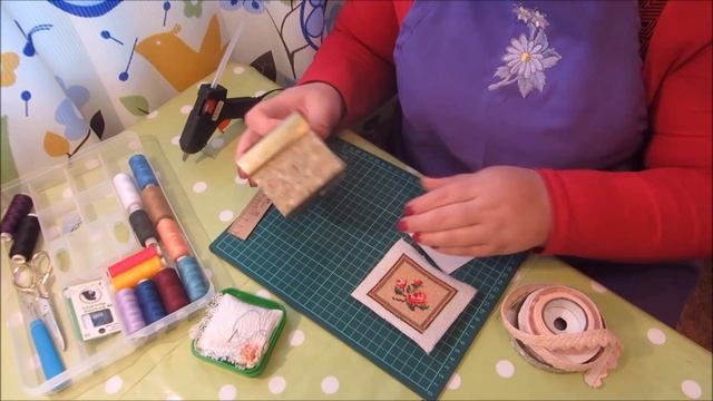 Творчество с Фикс прайс. Оформление вышивки в коробочку для мелочей смотреть онлайн