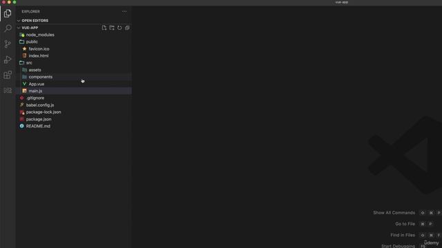 03 - Working with Vue - 004 The structure of a vue-cli application смотреть онлайн