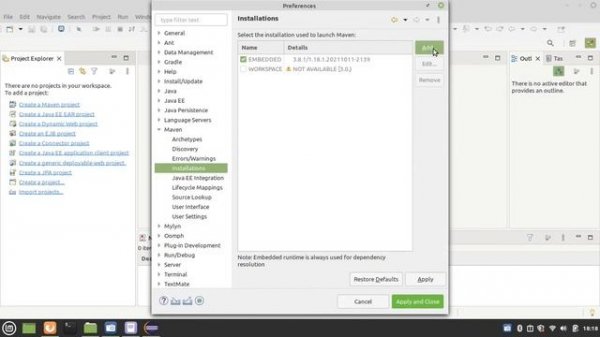 Maven: Configurando o Apache Maven no eclipse