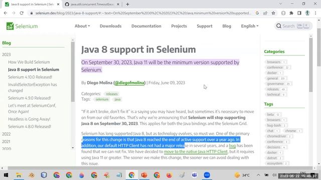Java 8 No more supported in Selenium | Pradeep Nailwal смотреть онлайн