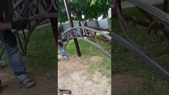 #навес #арка #сварные #ковка #металлоконструкция #черепица