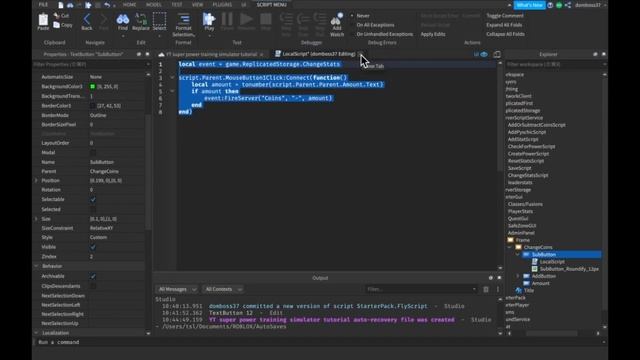 ADMIN PANEL - How To Make A Game Roblox Like Super Power Training Simulator Part 16 смотреть онлайн