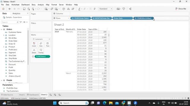 Tableau Interview Scenario Min and Max for each Month/Year смотреть онлайн
