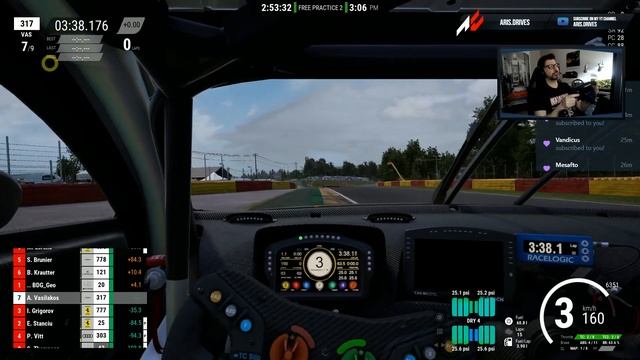 Spa circuit walk and practice - Assetto Corsa Competizione смотреть онлайн