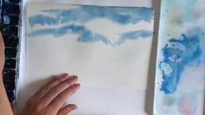 Уроки акварели. Как рисовать небо и море?Рисуем простой пейзаж акварелью Морской пейзаж для новичко