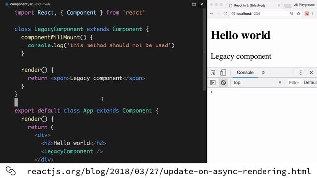 React in 5: Spotting legacy React usage with StrictMode смотреть онлайн