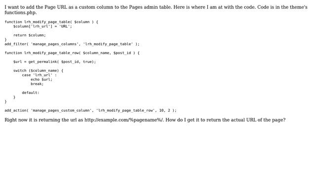 Wordpress: Adding Page URL to the Pages Admin Table смотреть онлайн