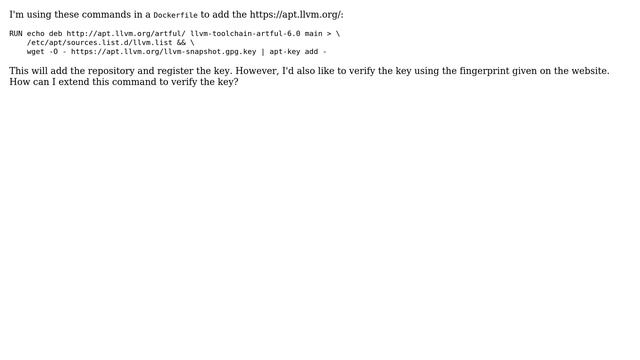 Unix & Linux: Verify gpg key from stdin смотреть онлайн