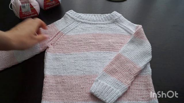 Обзор готовой работы/Джемпер спицами на девочку 4 лет/Пряжа из Троицка/Орхидея/ смотреть онлайн