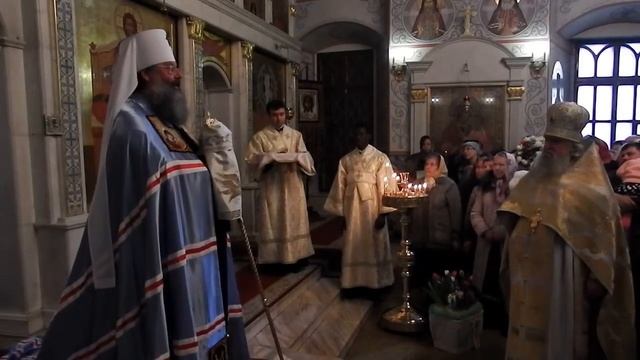Архиерейская литургия в день 60-летия настоятеля храма протоиерея Николая Ладюка смотреть онлайн