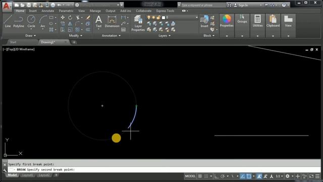 BREAK and JOIN tools of AutoCAD| How to break and join lines or objects in autocad. смотреть онлайн