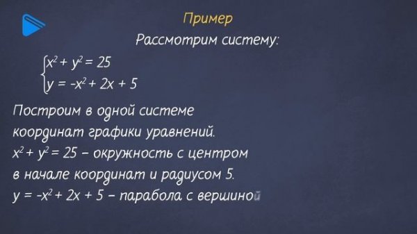 9 класс - Алгебра - Графический способ решения систем уравнений с двумя переменными