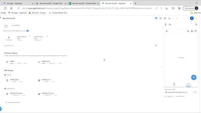 AppSheet Tutorial | Barcode scanner Auto complete form (2022) #tutorial #appsheet #lowcode #google смотреть онлайн
