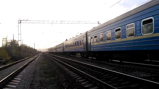 [УЗ] Железная дорога - Электровоз ЧС7-291 с поездом 86 и 88 Новоалексеевка - Львов - Ковель смотреть онлайн
