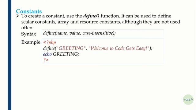 PHP Programming Tutorial: PHP Constants | In Marathi смотреть онлайн