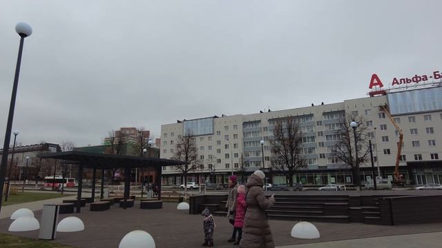 Центральная эспланада Перми после ремонта   ноябрь 2022г