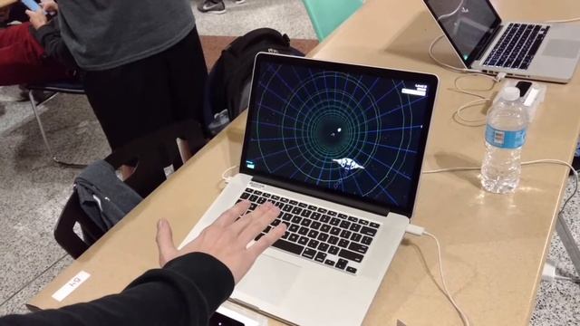 AstroRun - 3D JS game using the Leap Motion смотреть онлайн