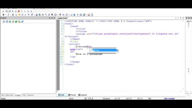 jQuery: How to use document.ready function ? смотреть онлайн