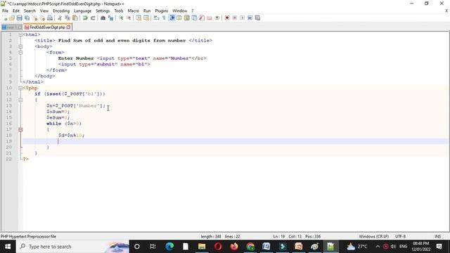 PHP Script To Find Sum Of Odd And Even Digit From Number смотреть онлайн