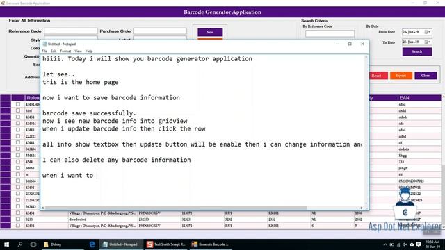 Barcode Generator Application using c#. смотреть онлайн