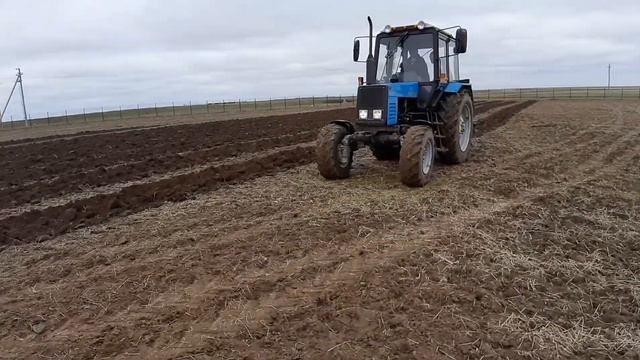Подготовка грядок под малину. Коргалжынский район. смотреть онлайн