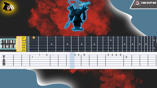 Battle Against a True Hero - Undertale Guitar Tutorial Tab смотреть онлайн