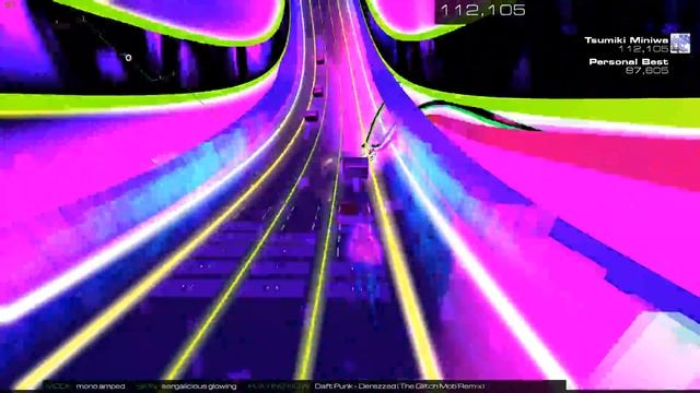 Audiosurf 2 [Spécial épileptique run] Daft Punk - Derezzed (The Glitch Mob Remix) смотреть онлайн