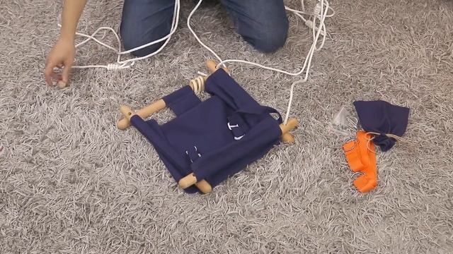 Instruction Manual Canvas Hanging Swing with 4 Wooden Sticks - BBkids Swing Indoor and Outdoor смотреть онлайн