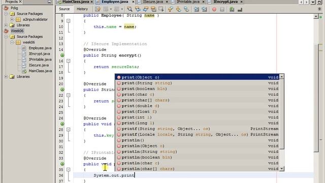 Week 06 Java Interface Part 7 смотреть онлайн