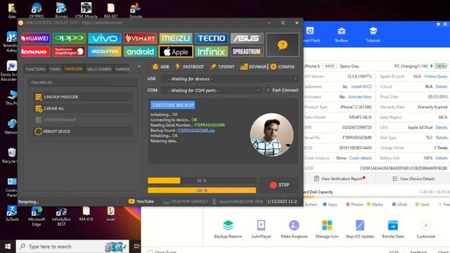 IPHONE 6, 6S TO X IOS 12,15/16 HELLO BYPASS WITH UNLOCKTOOL FOR FREE WITH SIGNAL Screen Bypass 2023 смотреть онлайн