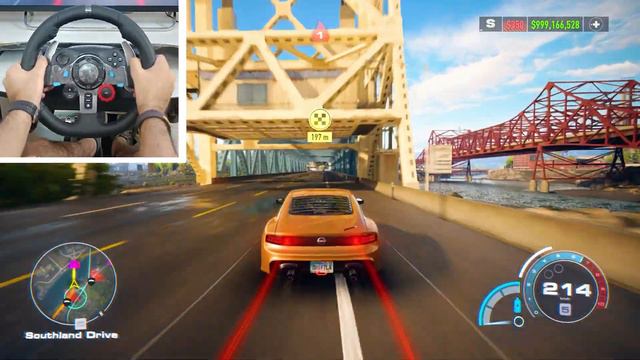 Nissan 400Z l NFS Unbound l Gameplay Steering Wheel Logitech G29 смотреть онлайн