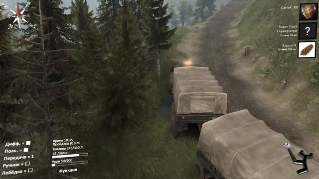 SpinTires - баг на карте Каньоны [Canyons] смотреть онлайн