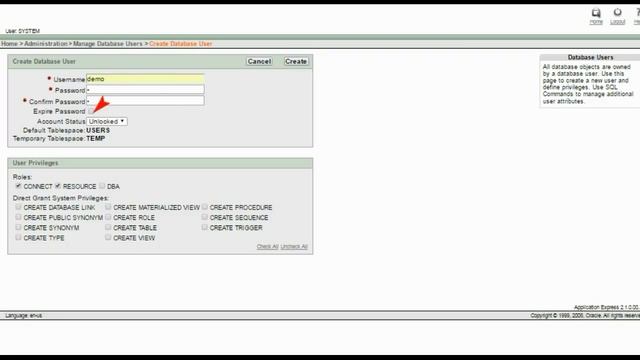 how to create oracle database смотреть онлайн