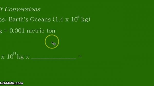 Unit Conversion: kilograms to metric tons