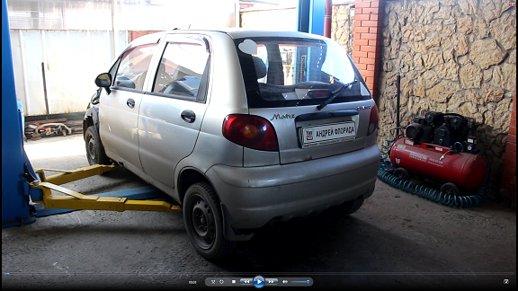 Замена левого привода нижнего рычага и рулевой тяги на Daewoo Matiz Дэу Матиз 0,8 2007 года