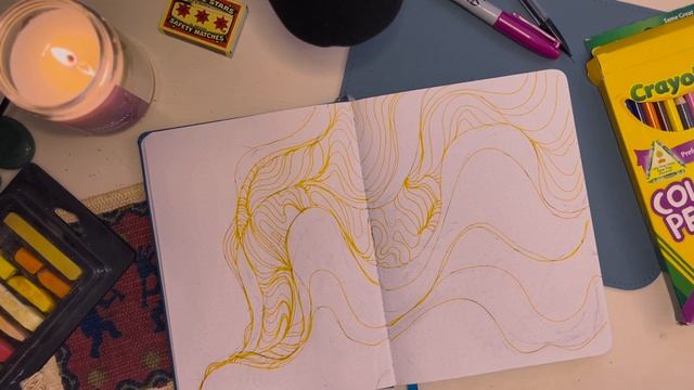 ASMR | Starting a new sketch page *no talking* смотреть онлайн