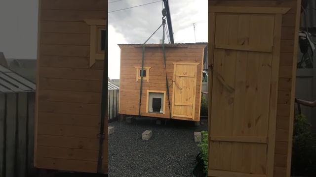 Установка мобильной бани Планета Дерева смотреть онлайн