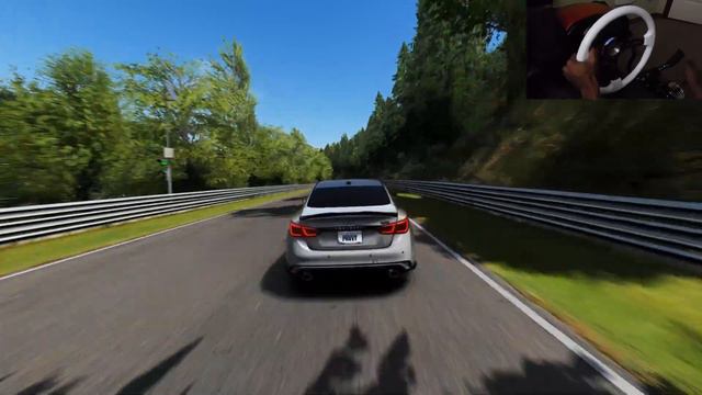 Q50 Red Sport | Nurburgring | Assetto Corsa | Thrustmaster Wheel смотреть онлайн