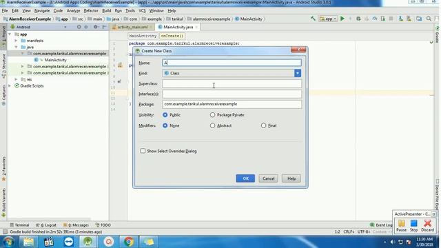 Unable to parse template “Class” in Android Studio 3.0 смотреть онлайн